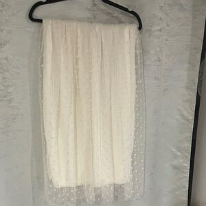 Elegant lacy long skirt L